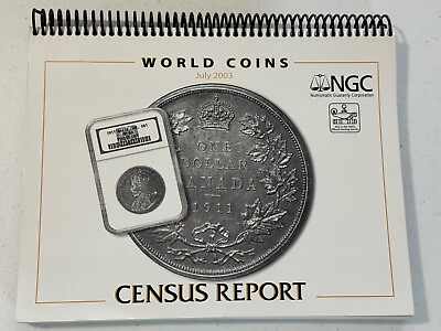 #ad July 2003 NGC CENSUS REPORT World Coins Population Spiral Book $295.00