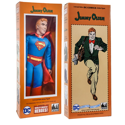 #ad DC Comics Jimmy Olsen As Superman 8 inch Action Figure in Retro Box $26.98