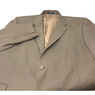#ad Men#x27;s Brown Lauren Ralph Lauren 2 Button 100% Wool Jacket Blazer Size 48 Reg $27.33