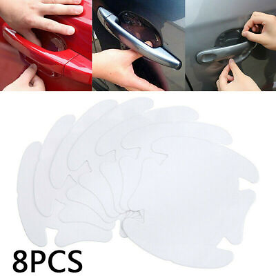 #ad 8x Clear Invisible Car Door Handle Film Protective Scratches Protector Accessory $6.18