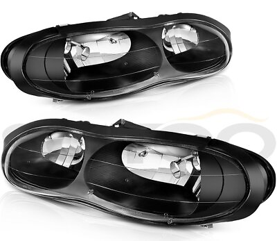 #ad For Chevy Camaro 1998 2002 Headlights Assembly Pair Headlamps LeftRight Sides $77.09
