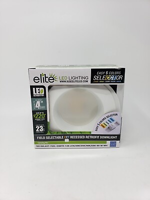 #ad Elite LED Light 4” Round Recessed Downlight Fixture G3 Field Selectable CCT $17.60