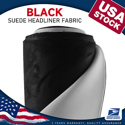 #ad Suede Headliner Fabric Foam Back Auto Roof Repair Upholstery Material 80quot;x60quot; $36.99