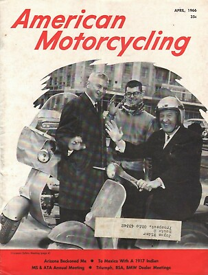 #ad 1966 April American Motorcycling Vintage Motorcycle Magazine $11.00