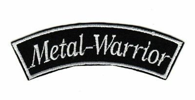 #ad Metal Warrior Patch Metal Warrior American Extreme Heavy Black Metal Band Logo $6.49