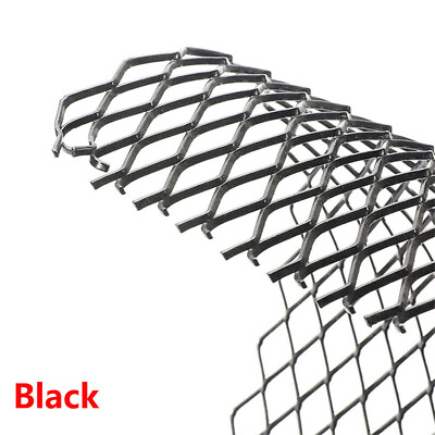 #ad Black Front Intake Grille Aluminium Rhombus Net Mesh Car Racing Grille 12mm* 6mm $22.40