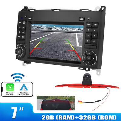 #ad 7quot; Android 12 CarPlay Stereo Radio GPS Navi amp; Rear View Camera For For Mercedes $248.39