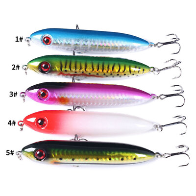 #ad 4pcs 10cm 12g Pencil Floating Hard Fishing Lures Tackle Artificial Bait Wobblers $14.99