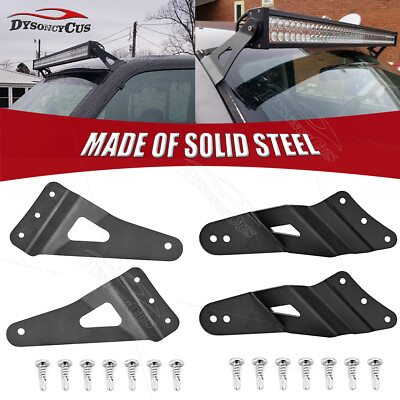 Fit 99 07 Chevy GMC Top Roof 52#x27;#x27; Straight Curved LED Light Bar Mount Brackets $13.29