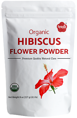 #ad Organic Hibiscus Flower Powder Hibiscus sabdariffa Tea 816 oz Free Shipping $13.99