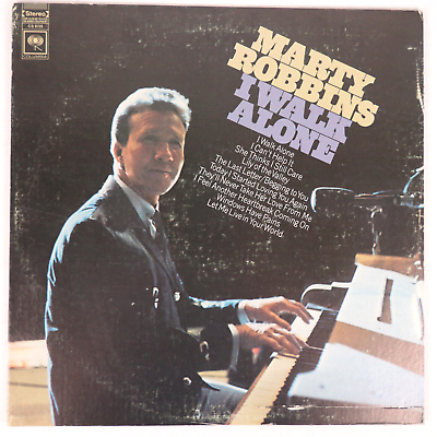 #ad Marty Robbins – I Walk Alone 1968 Country Stereo 12quot; Vinyl LP CS 9725 $3.41