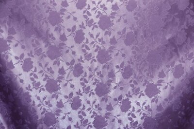 #ad Lavender brocade Jacquard fabric dress runner Satin Floral 58quot; wide per yard $10.99