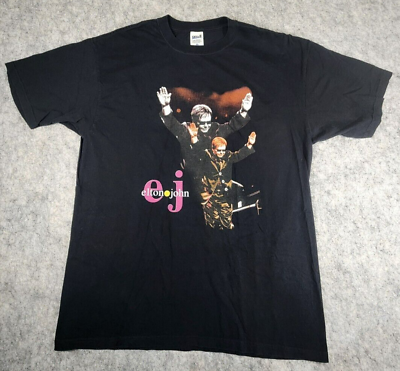 #ad Elton John World Tour Vintage Shirt Anvil Size XL $19.49