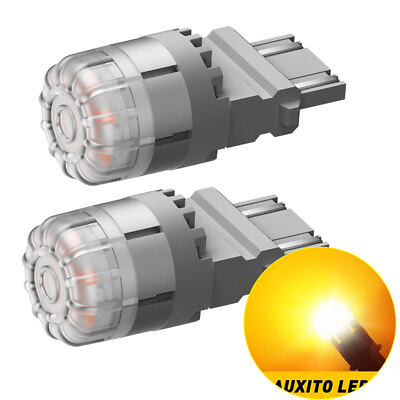 #ad AUXITO 3157 LED Signal Turn Light Bulbs 4157 CANBUS 3156 Anti Hyper Flash Amber $13.09