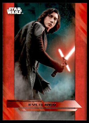#ad 2017 Star Wars The Last Jedi Series One Red #3 Kylo Ren $2.70