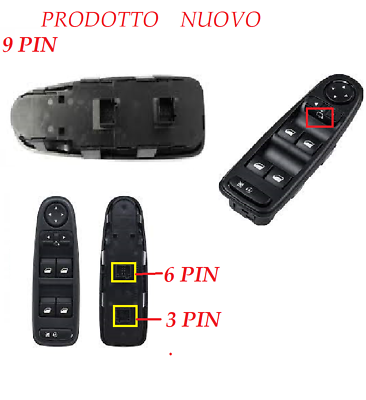#ad For Citroen C4 4 Picasso Left Switch Window Regulator Push Button SX $207.97
