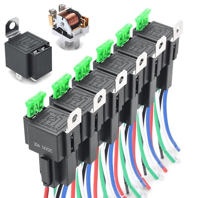 #ad Work Driving Light Bar Wiring Harness Blade Fuse 12V 4 Pin SPST Relay Switch Kit $31.90