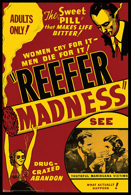 #ad Reefer Madness Vintage Movie Poster 24quot; x 36quot; $13.49