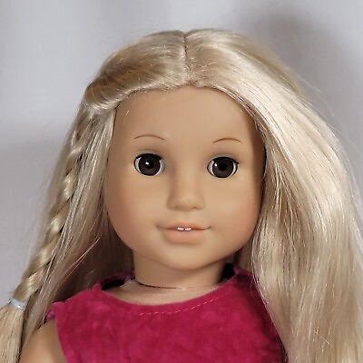 #ad 18quot; American Girl Doll Julie Albright: Josefina Mold Long Blond Hair Brown Eyes $78.00