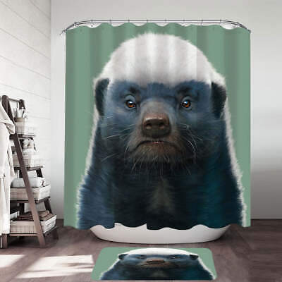 #ad Cute Animal Art Honey Badger Shower Curtains $46.90
