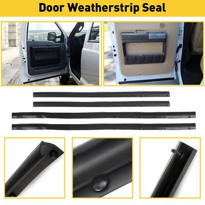 #ad Weatherstrip Seal Front Lower Door Kit Set of 4 for Ford F250 F350 F450 Truck $43.99