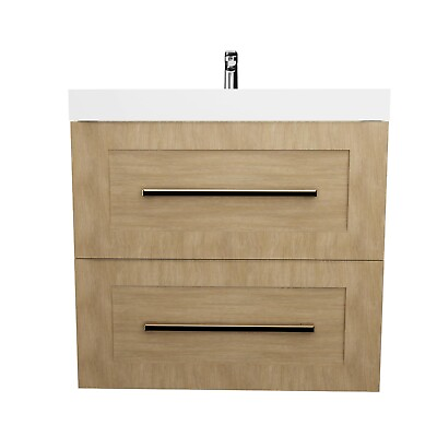 #ad 24quot; Bathroom Vanity with Sink MDF Wall Mounted Floating Cabinet Closing Drawers $1267.89
