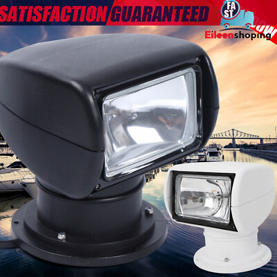 #ad 360° Marine Boat Spotlight Searchlight Truck Car Spot Light Remote Control 100W $83.60