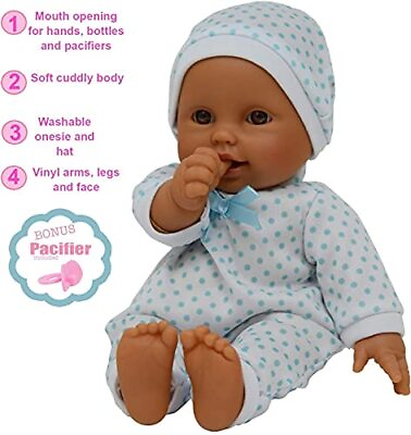 #ad 11 inch Soft Body Newborn Baby Doll in Gift Box Doll Pacifier Hispanic $21.43