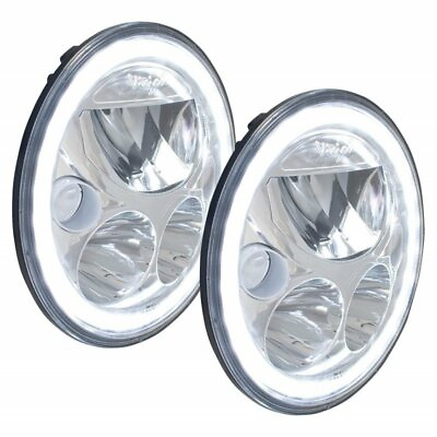 #ad Vision X® 7quot; LED Chrome Halo Low High Headlights Kit for 07 18 Jeep Wrangler JK $749.00
