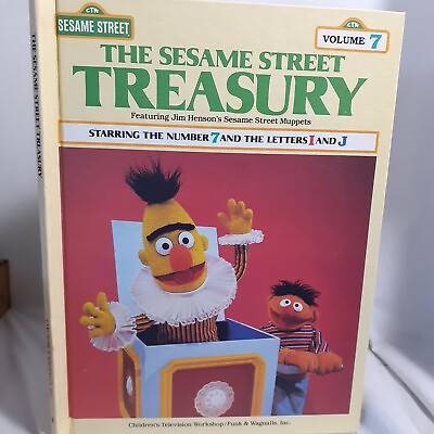 #ad The Seasame Street Treasury Volume 7 Hardcover Starring the # 7 Letter I and J $9.95