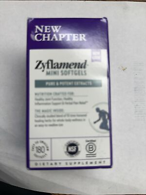 #ad New Chapter Zyflamend Whole Body Mini 180 Softgels Multi Herbal Pain Reliever $54.99