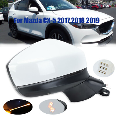 #ad Right White Power Side Mirror W Blind Spot Heated For Mazda CX 5 2017 2018 2019 $142.49