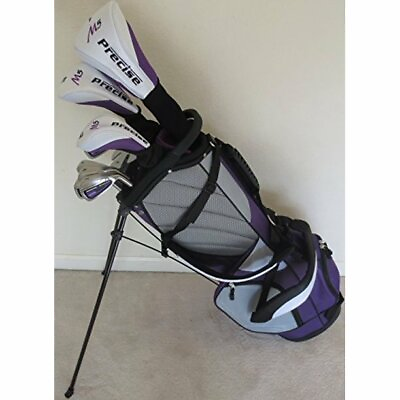 #ad NEW Petite Ladies Golf Set Complete Driver Wood Hybrid Irons Putter Stand Bag $479.99