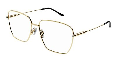 #ad NEW Gucci GG1414o 001 Gold Gold Eyeglasses $259.49