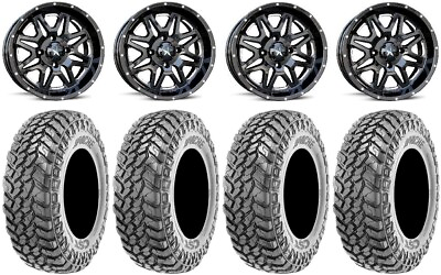 #ad MSA Vibe 14quot; Wheels Black 32quot; Apache Tires Can Am Renegade Outlander $1557.00