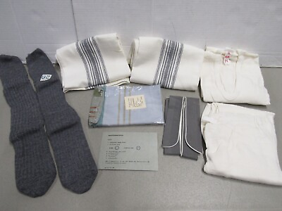 #ad East German Soldier Issue Set Towels Socks Undershirt amp;Pants Collar Liners 1980s $69.95