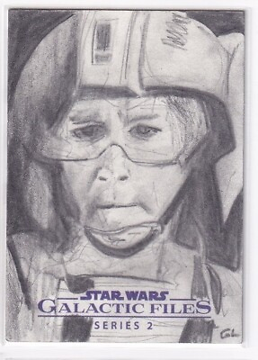#ad 1of1 Sketch Card Topps Sketch Star Wars Autograph STAR WARS GALACTIC FILES S $106.89