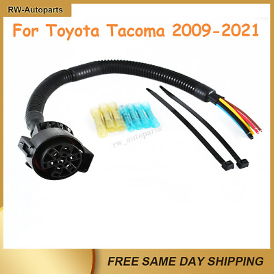 #ad 16#x27;#x27; 7 Way Trailer Tow Light Wire Harness Connector For Toyota Tacoma 2009 2021 $24.99