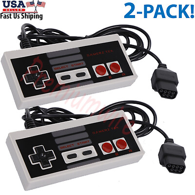 #ad 2 Pack Controller For NES 004 Original Nintendo NES Vintage Console Wired Gamepd $9.75