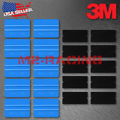 #ad 10pcs 3M Blue Vinyl Wrap Squeegee Applicator Tool $23.99