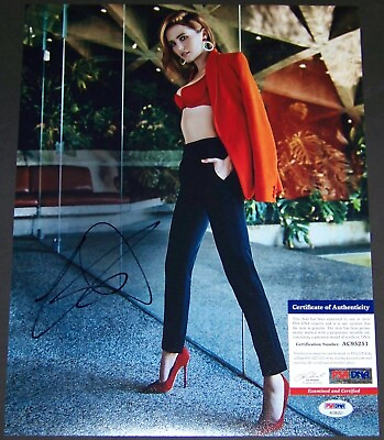 #ad FLASH SUPER SALE SUPER HOT Zoey Deutch Signed Autographed 11x14 Photo PSA COA $99.00