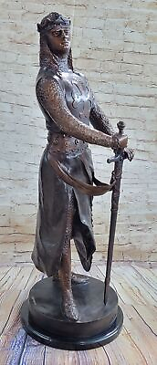 #ad Hand Made Bronze Sculpture Signed Roman God War Warrior Military Sculpture Gift $839.65