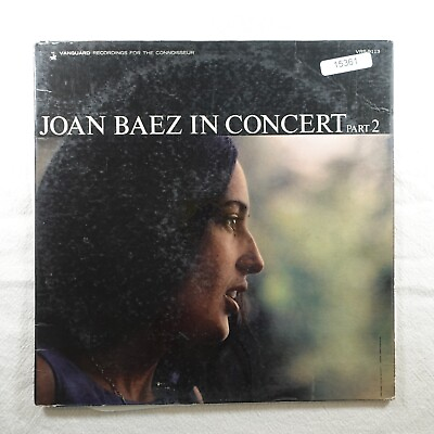 #ad Joan Baez In Concert Part 2 Record Album Vinyl LP $9.77
