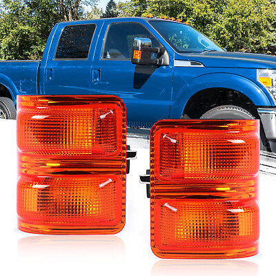 #ad Pair Side Mirror Turn Signal Light Lens For 08 2016 Ford F 250 F 350 F250 F350 $14.00