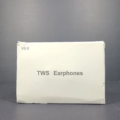#ad TWS True Wireless Earbuds V5.0 Bluetooth Earphones w Charging Case White $11.89