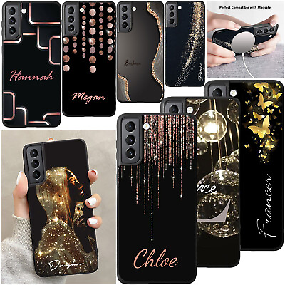 #ad Bling Personalised Case Soft Phone Cover For Samsung Galaxy S22 S21 Plus S20 S10 $7.89