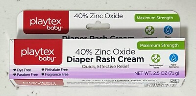 #ad Pack of 1 Playtex Baby Diaper Rash Cream 2.5 oz 40% Zinc Oxide $5.50