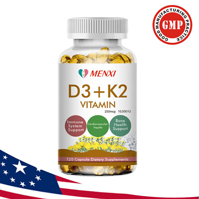 #ad #ad Vitamin K2 MK7 with D3 10000 IU Supplement BioPerine Capsules Immune Health $12.66