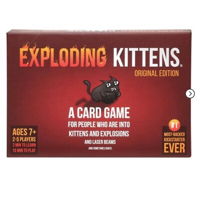 #ad Exploding Kittens Party Card Game Original Edition Brand New Sealed $9.99
