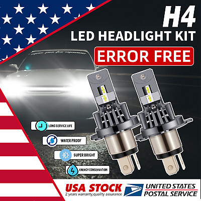 #ad H4 HB2 9003 LED Headlight Kit CSP High Low Beam 16000LM 50W Bulbs CANBUS $21.59